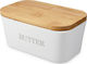 Navaris Butter Dish Metallic Beige