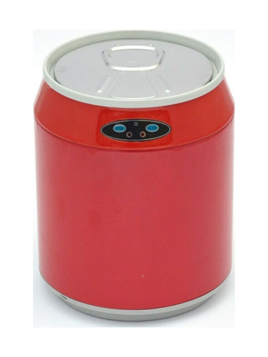 Ecosales Waste Bin Made of Inox Steel Red 6lt