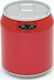 Ecosales Waste Bin Made of Inox Steel Red 6lt