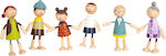 Small Foot Οικογένεια Set of Wooden Dolls for Dollhouse