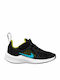 Downshifter Downshifter 10 Kids Sports Shoes Running with Hoop & Loop Closure Black / Chlorine Blue