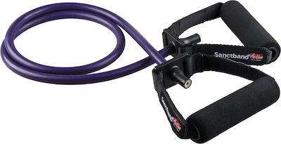 Sanctband Active Gymtube Resistance Band Very Hard with Handles Purple Πολύ Σκληρό+