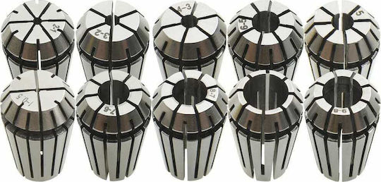 vidaXL 146721 Power Tool Accessory Set of Collet Fresco Tweezers 10pcs Router