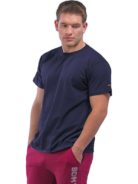 Bodymove Ανδρικό T-shirt Κοντομάνικο Navy Μπλε