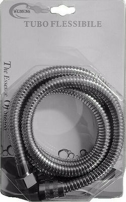 102181 Duschschlauch Spirale Kunststoff 150cm Silber