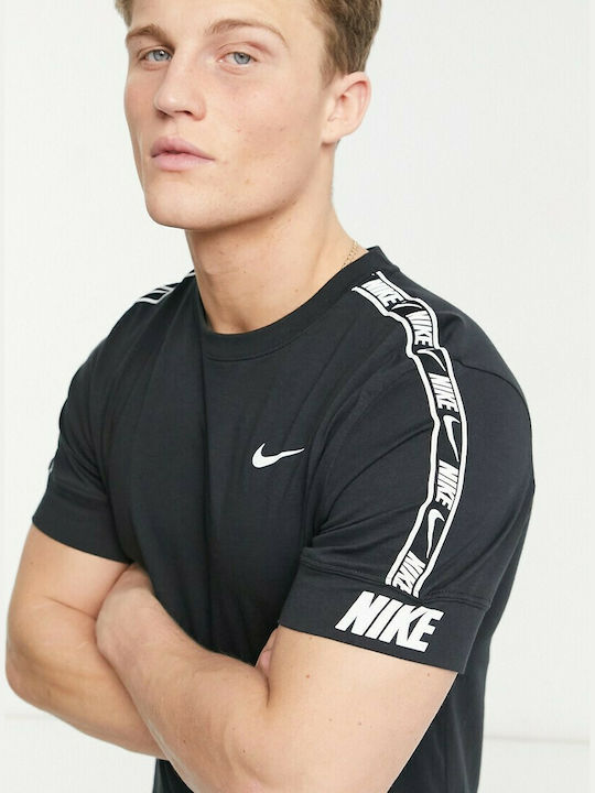 Nike Sportswear Repeat Ανδρικό T-shirt Μαύρο Με Λογότυπο CZ7829-013 |  Skroutz.gr