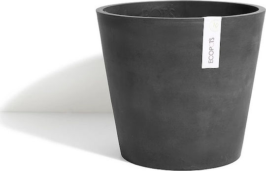 Ecopots Amsterdam Dark Grey Pot Plastic