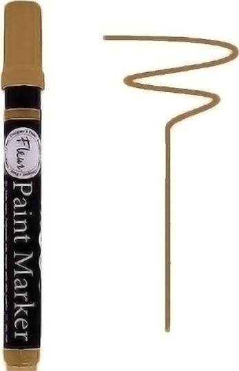 Fleur Paint Marker Chalky Look Marker Galben Vopsea specială pentru crafturi Creion lichid F42 Ochre