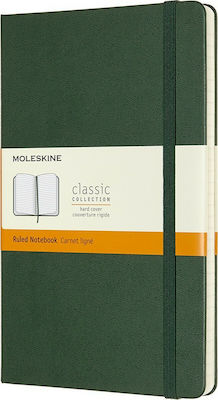 Moleskine Notebook Ruled with Elastic Green