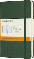 Moleskine Caiet Cu dungi cu Elastic Verde MM710K15