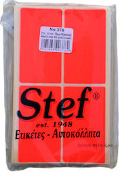 Stef Labels Small Adhesive Labels in Red Color 40x72mm