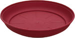 Plastic pot plate SKOPELOS F20cm - Red Nr122A (for pot Skopelos Nr611)