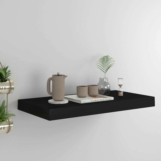 Wandregal 50x23x3.8cm Schwarz