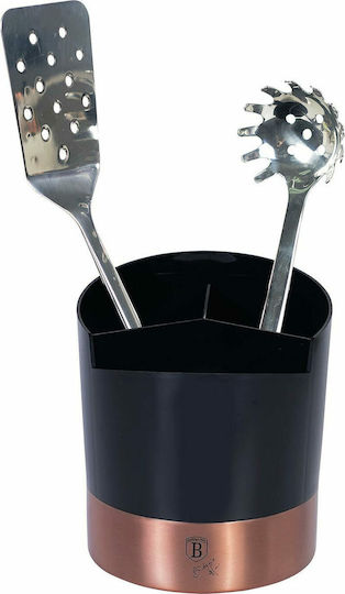 Berlinger Haus Black Rose Collection Сушилник за прибори от Inox Черен 14.5x14.5x17см