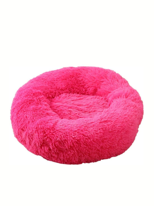 Woolly Mat Πουφ Κρεβάτι Σκύλου Φούξια 60x60εκ.