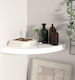 Corner Shelf Wall White 35x35x3.8cm