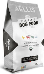 Aellis Oven Baked Mix 10kg Dry Food for Adult Dogs with Lamb, Chicken, Calf and Fish