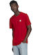Adidas Originals Essential Ανδρικό T-shirt Κόκκινο Μονόχρωμο