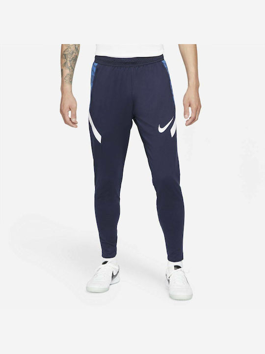 Nike Strike Παντελόνι Φόρμας Dri-Fit με Λάστιχο Navy Μπλε