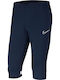 Nike Academy 3/4 Knit Soccer Παντελόνι Φόρμας Dri-Fit Navy Μπλε