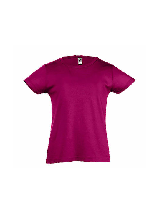 Sol's Tricou Copii Fuchsia