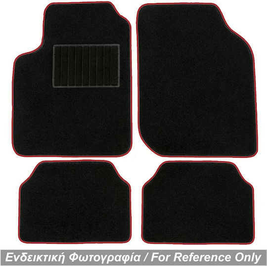 Race Axion Σετ Μπροστινά και Πίσω Πατάκια 4τμχ για Mazda RX-8 2003+ Κόκκινο / Μαύρο