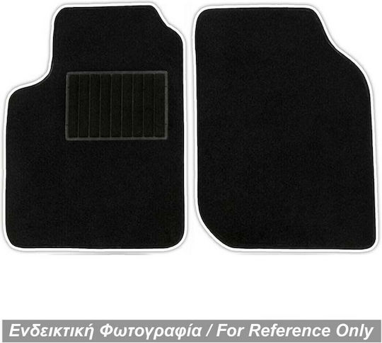 Race Axion Vordere Matten 2Stück aus Teppichboden für Smart FürZwei 1998-2006 Weiß / Schwarz