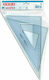 Arda Σετ 2 Γεωμετρικά Τρίγωνα Πλαστικά Διάφανα Tρίγωνα 45 - 60°