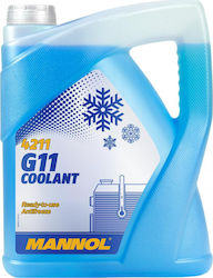 Mannol G11 Coolant Kühlmittel für den Kühler Auto G11 -30°C Blau Farbe 5Es