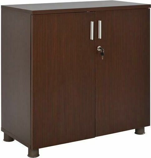 Ξύλινο Ντουλάπι Γραφείου με Κλειδαριά Wenge 80x40x82cm Ξύλινο Ντουλάπι Γραφείου με Κλειδαριά Wenge 80x40x82cm