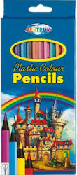 Centrum Plastic Colour Pencils Σετ 12 χρώματα