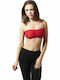 Urban Classics Women's Bra without Padding Red