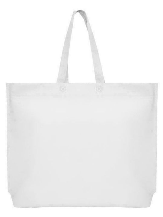 Next Fabric Shopping Bag In White Colour