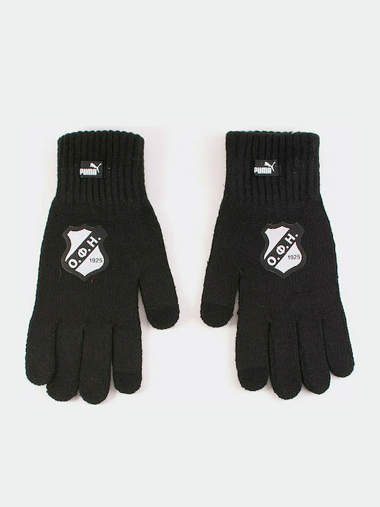 Puma x OFI F.C Μαύρα Ανδρικά Πλεκτά Γάντια Αφής