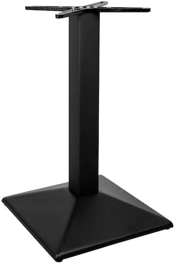Freebox Βάση Τραπεζιού Μεταλλική Μαύρη 45x45x74cm