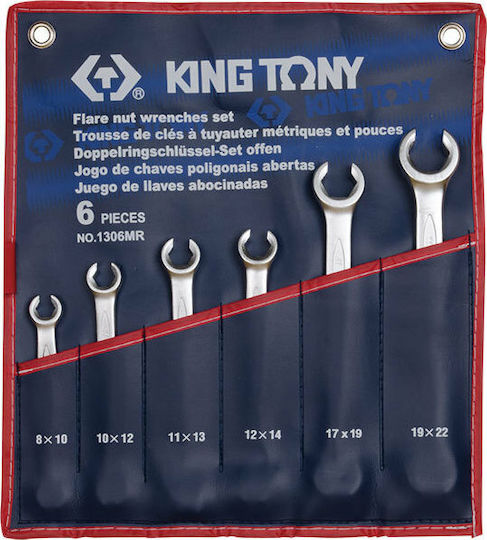 King Tony Ключ за спирачки 6бр Комплект ключове за спирачки