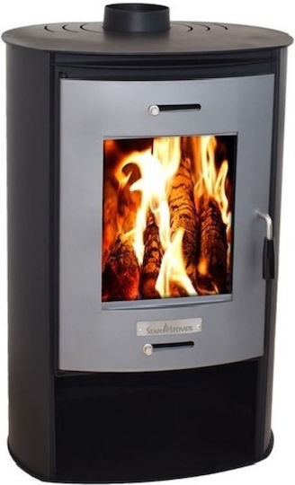 Starstoves ST215 Oval Χαλύβδινη Ξυλόσομπα 12.1kW Μαύρη