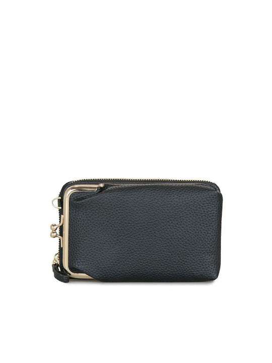 Black Wallet with Zipper