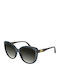 Gucci Women's Sunglasses with Gray Plastic Frame and Black Gradient Lens GG0789S 001