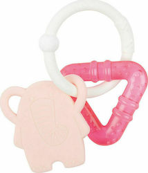 Nattou Elephant Teething Rattle made of Silicone for 0 m+ 1pcs