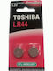 Toshiba Alkaline Watch Batteries LR44 1.5V 2pcs