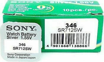 Murata 346 Batterie Silber-Oxid für Uhren SR712 1.55V 1Stück
