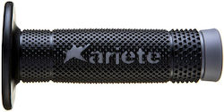 Ariete Mânere motocicletă Vulcan Negru/Gri în c...