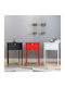 Nachttisch Metall Black 40x40x60cm
