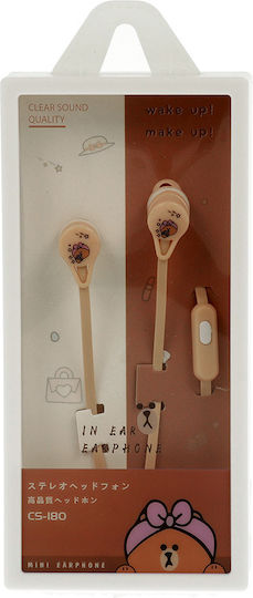 CS-180 In-ear Handsfree with 3.5mm Connector Beige