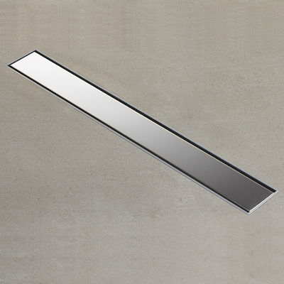 Tema Dolu 93766 Stainless Steel Channel Floor with Output 50mm and Size 60x6.5cm Silver