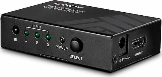 Lindy Selector 3 Port HDMI Splitter 38232