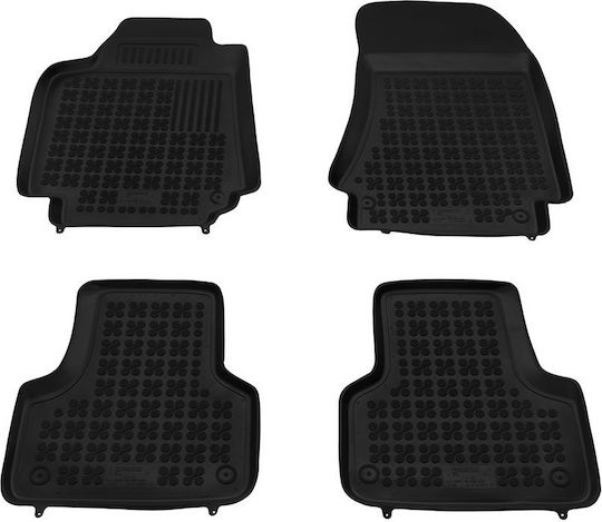 Rezaw Plast Set of Front and Rear Mats 4pcs Tray Type for Alfa Romeo Alfa 159 2005-2011 Black