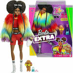 Barbie Κούκλα Extra Rainbow Coat για 3+ Ετών