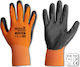 Bradas Nitrox Arbeitshandschuhe Orange Nitril/Polyester RWNO